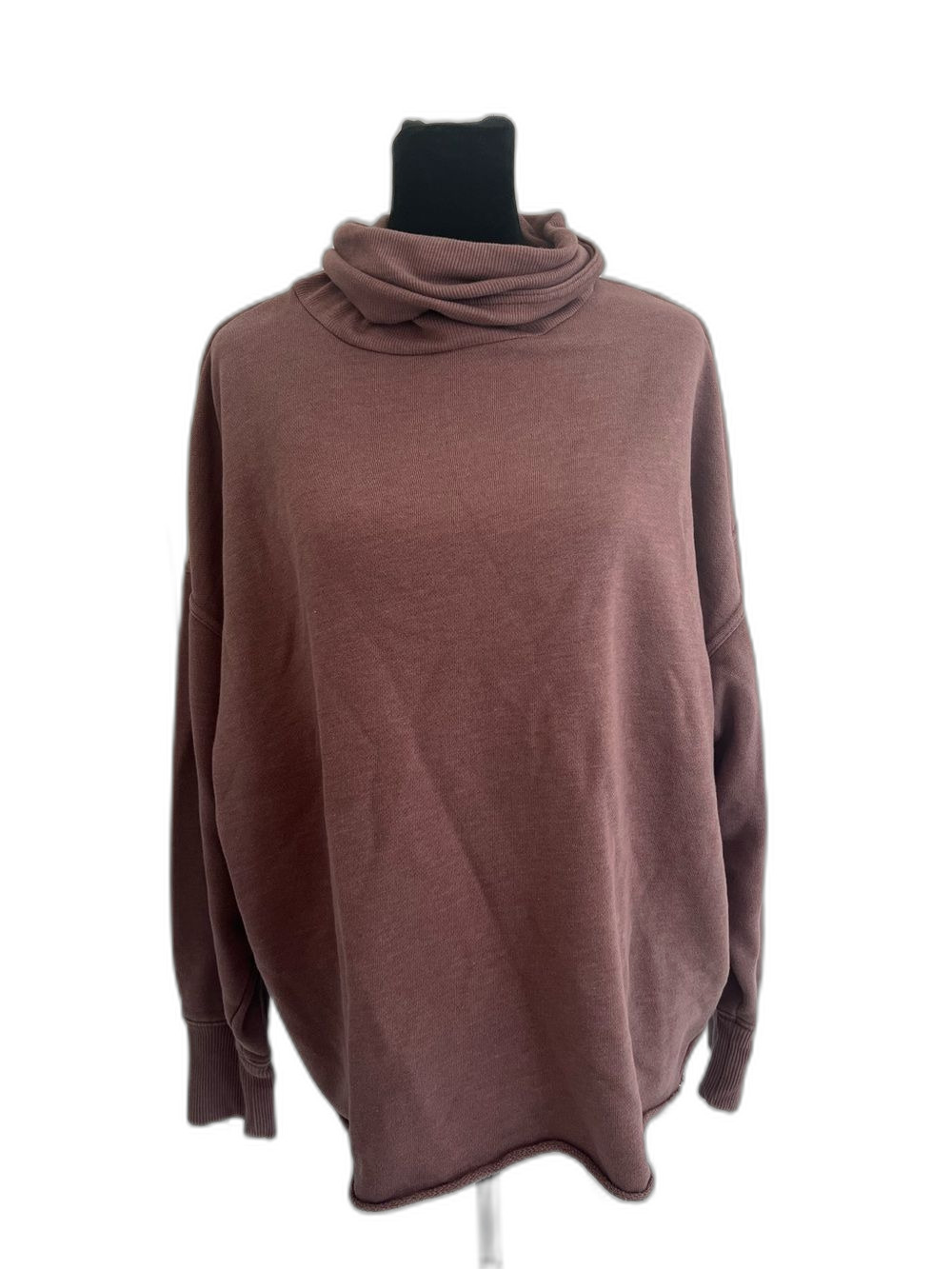 Aerie Mauve Cowl Neck Pullover Sweatshirt Women’s M Oversized